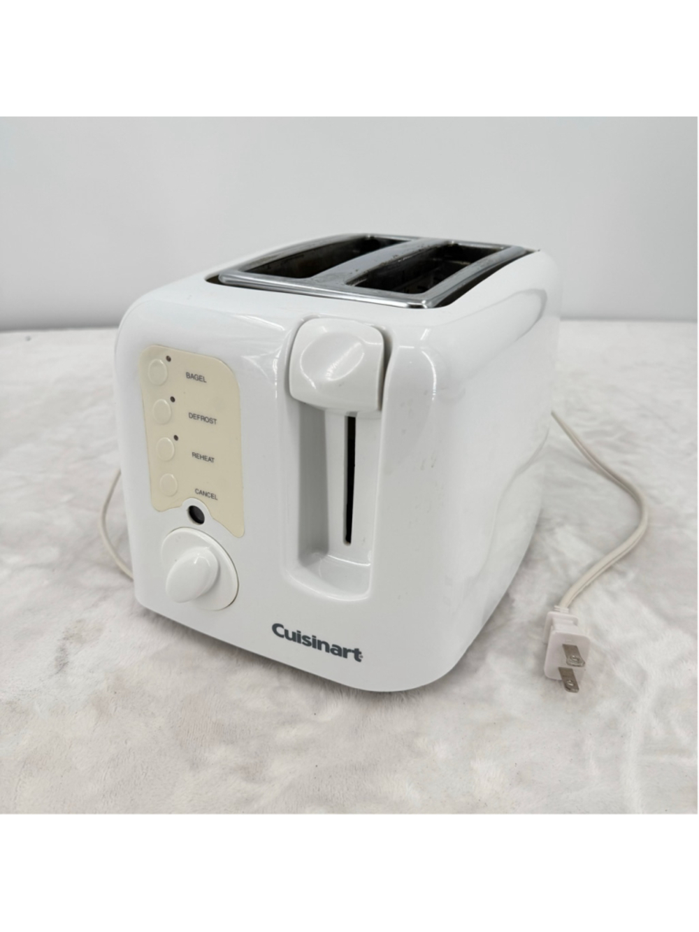 Cuisinart White Compact Toaster Multi Settings Crumb Tray Tested